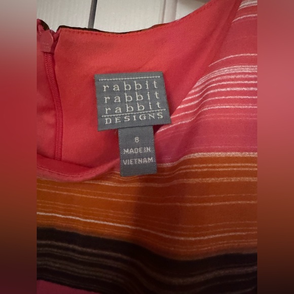Rabbit Rabbit Rabbit Red Orange Sleeveless Sundress-NWT - Picture 4 of 9